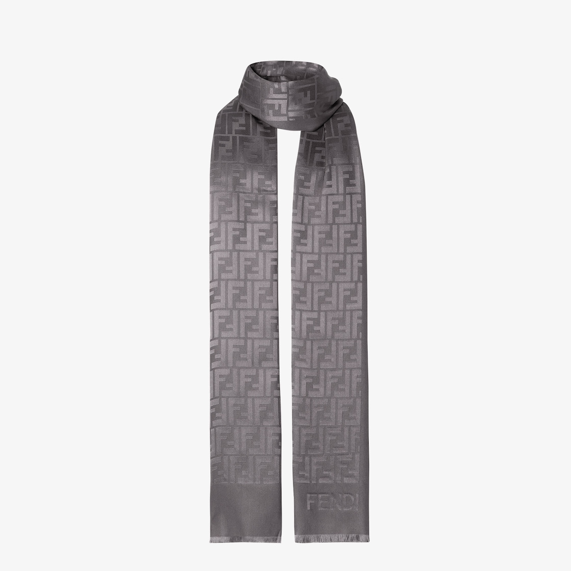 FF Stole Silk Grey - Image 3/3