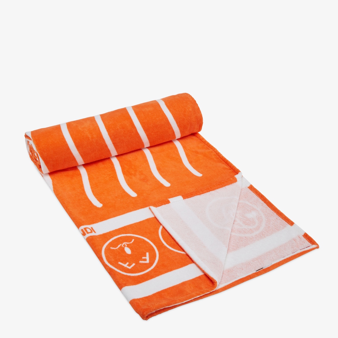 Beach Towel Orange cotton beach towel Fendi