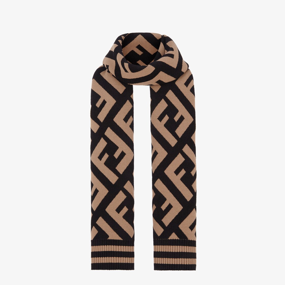 FF Scarf Wool Brown - Image 2/2