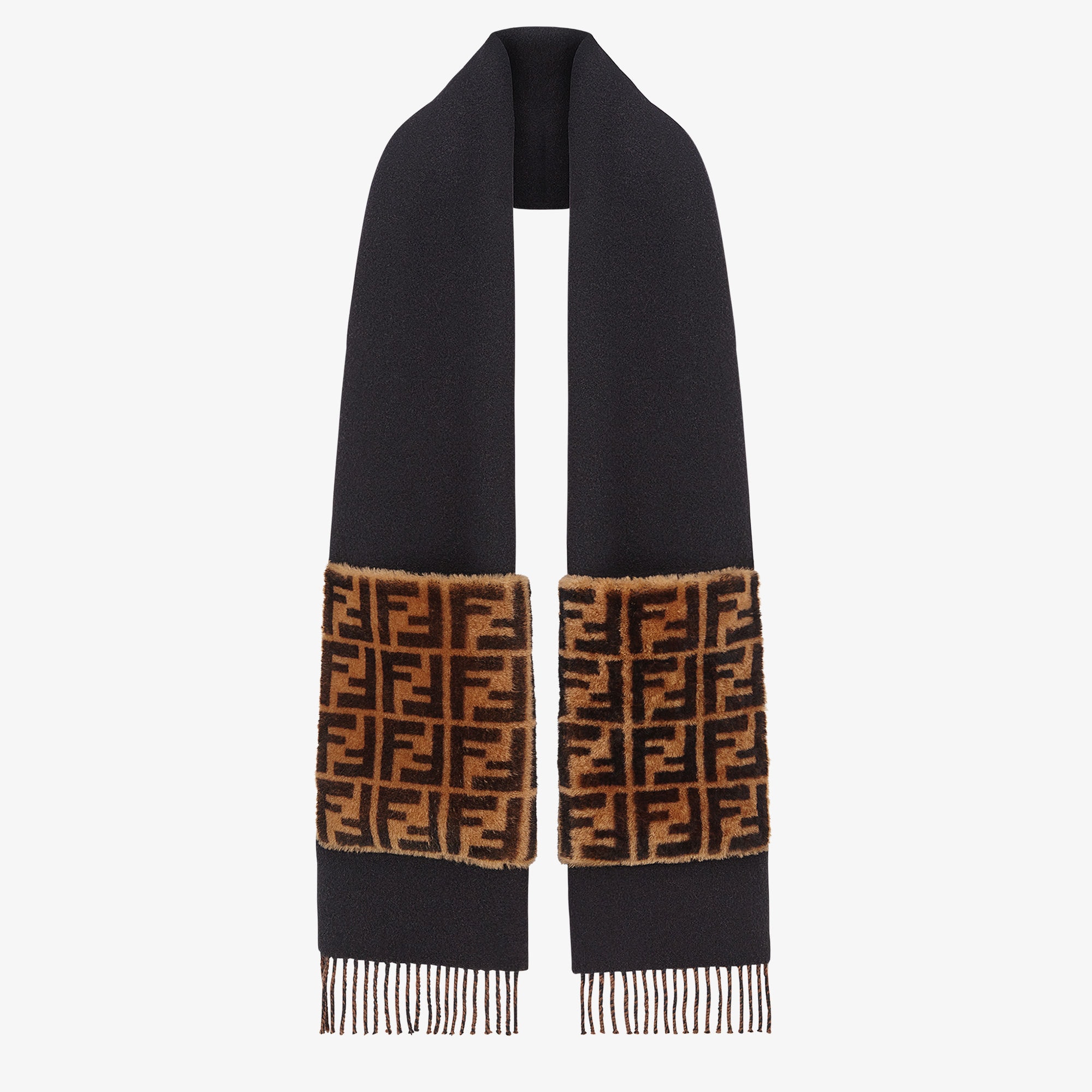 スカーフ ウール ブラック | Fendi スカーフ ウール ブラック | Fendi