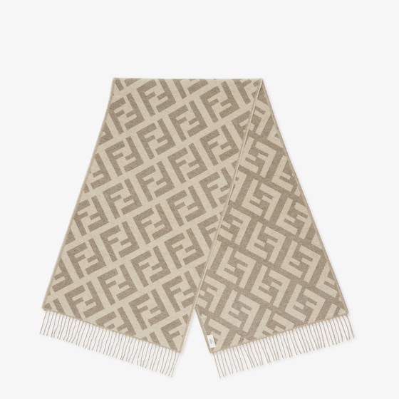 Fendi Ff Scarf In Brown