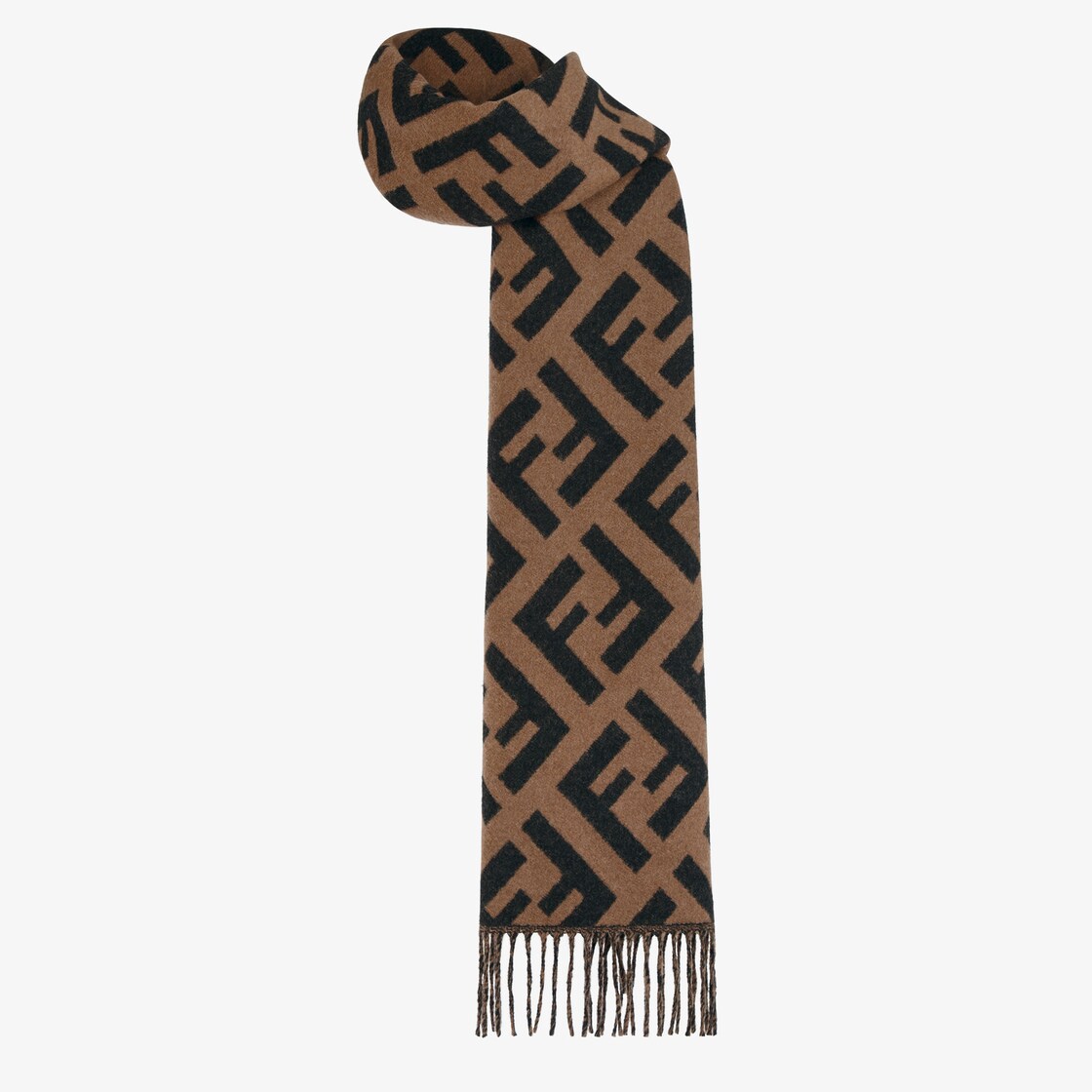 FF Scarf Wool Brown - Image 2/2