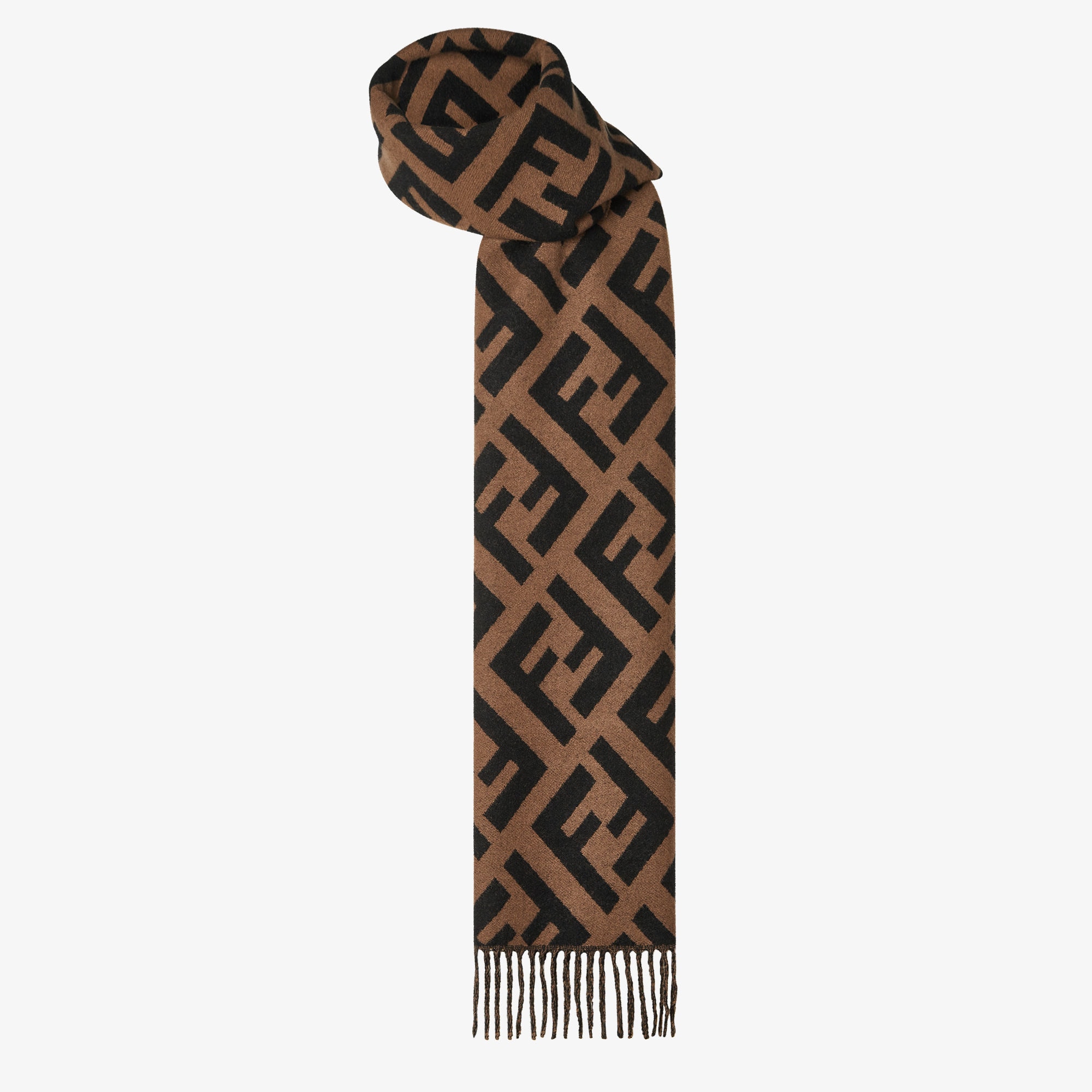 FFスカーフ ウール ブラウン | Fendi FFスカーフ ウール ブラウン | Fendi