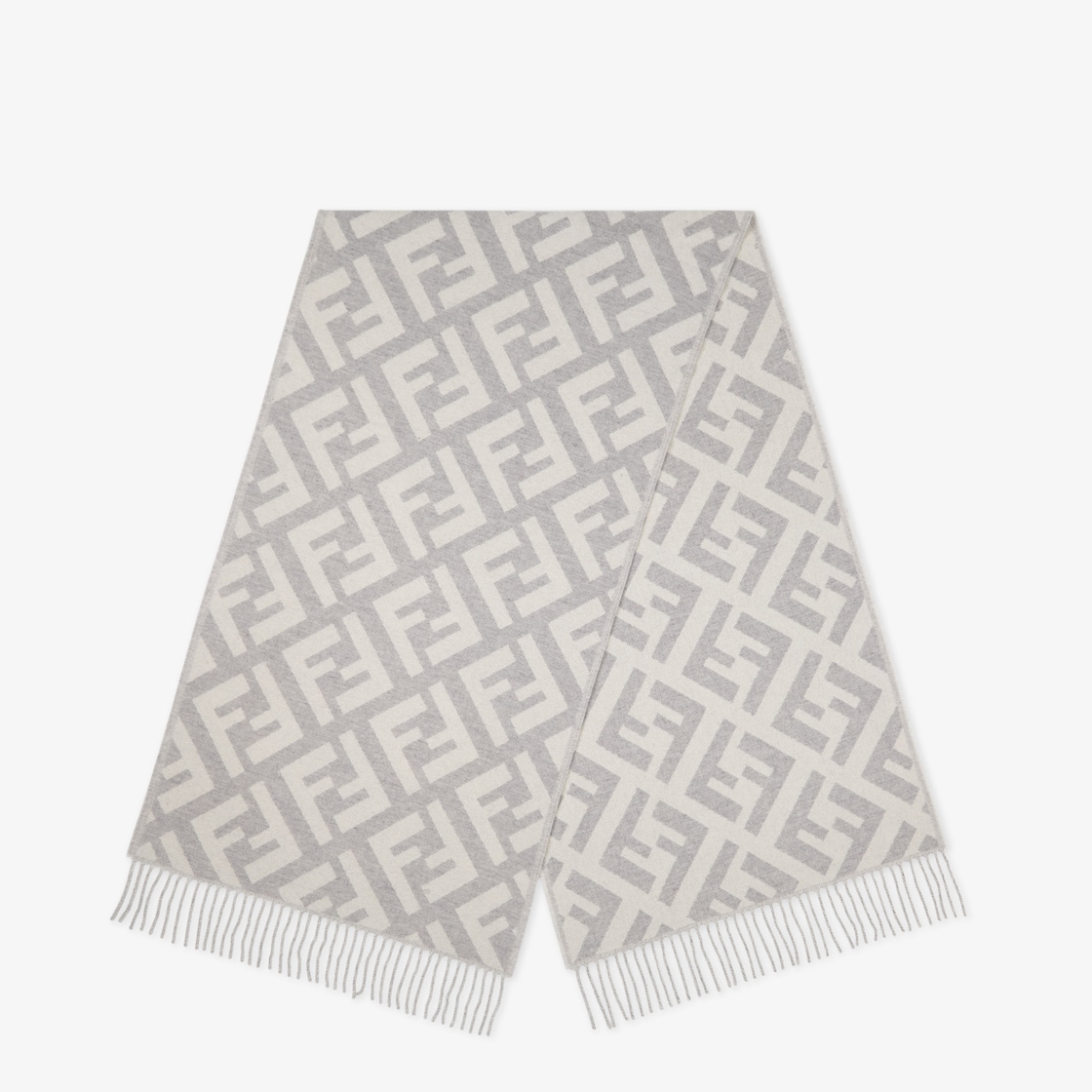 FF ScarfPale grey cashmere scarf