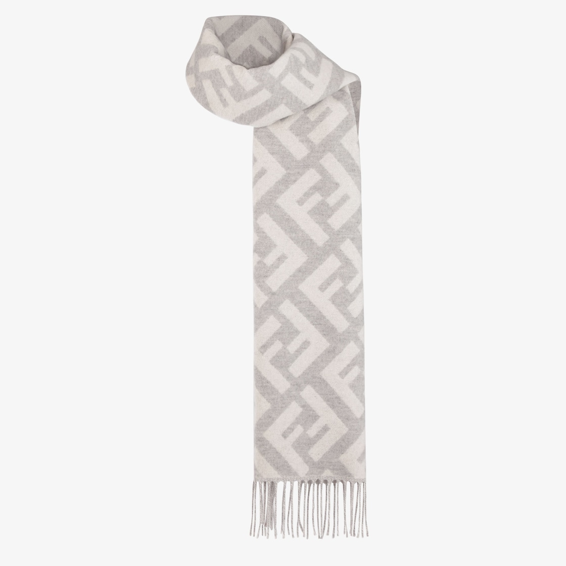 FF Scarf Cashmere and wool Grey - Image 2/3