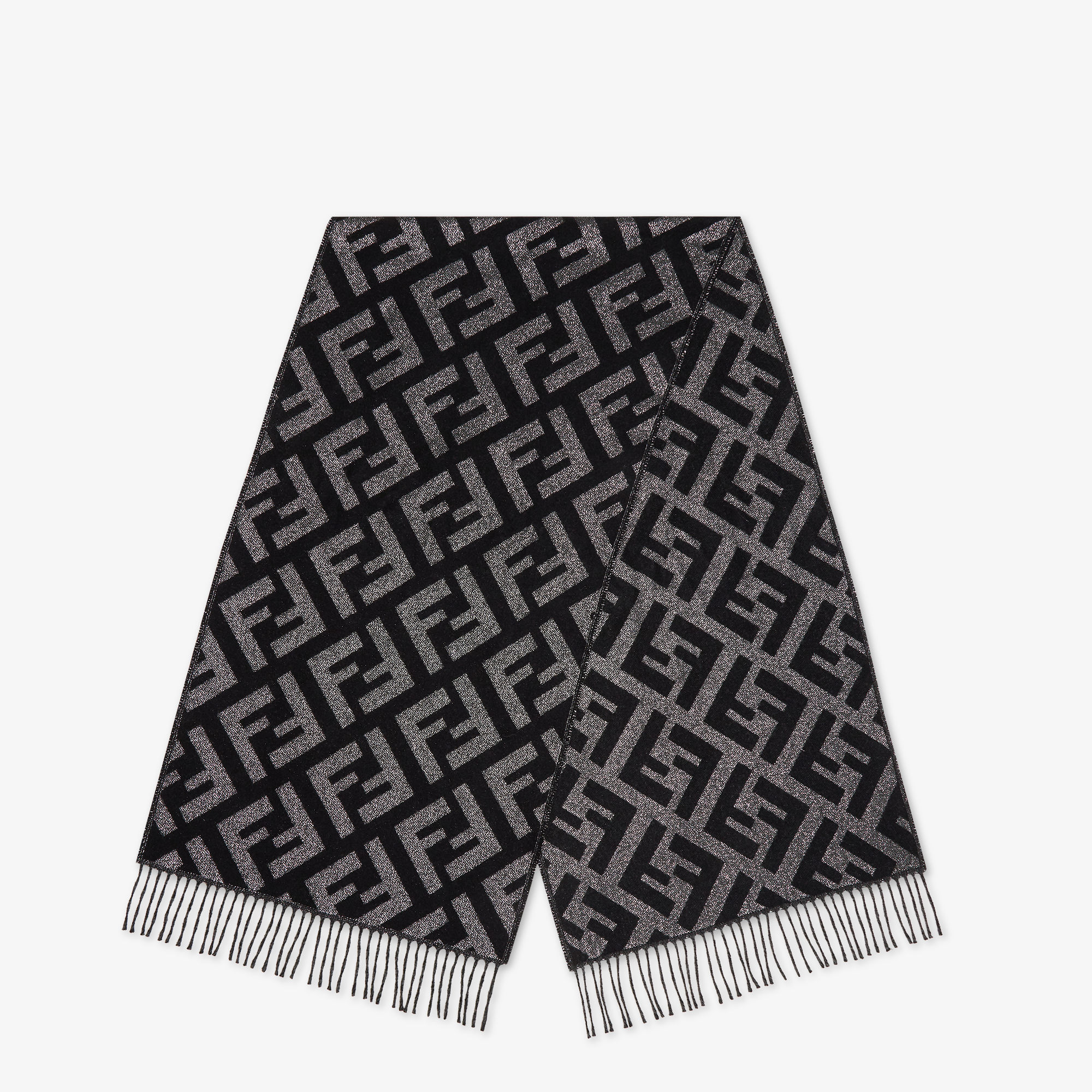 FF Scarf Wool Black Fendi