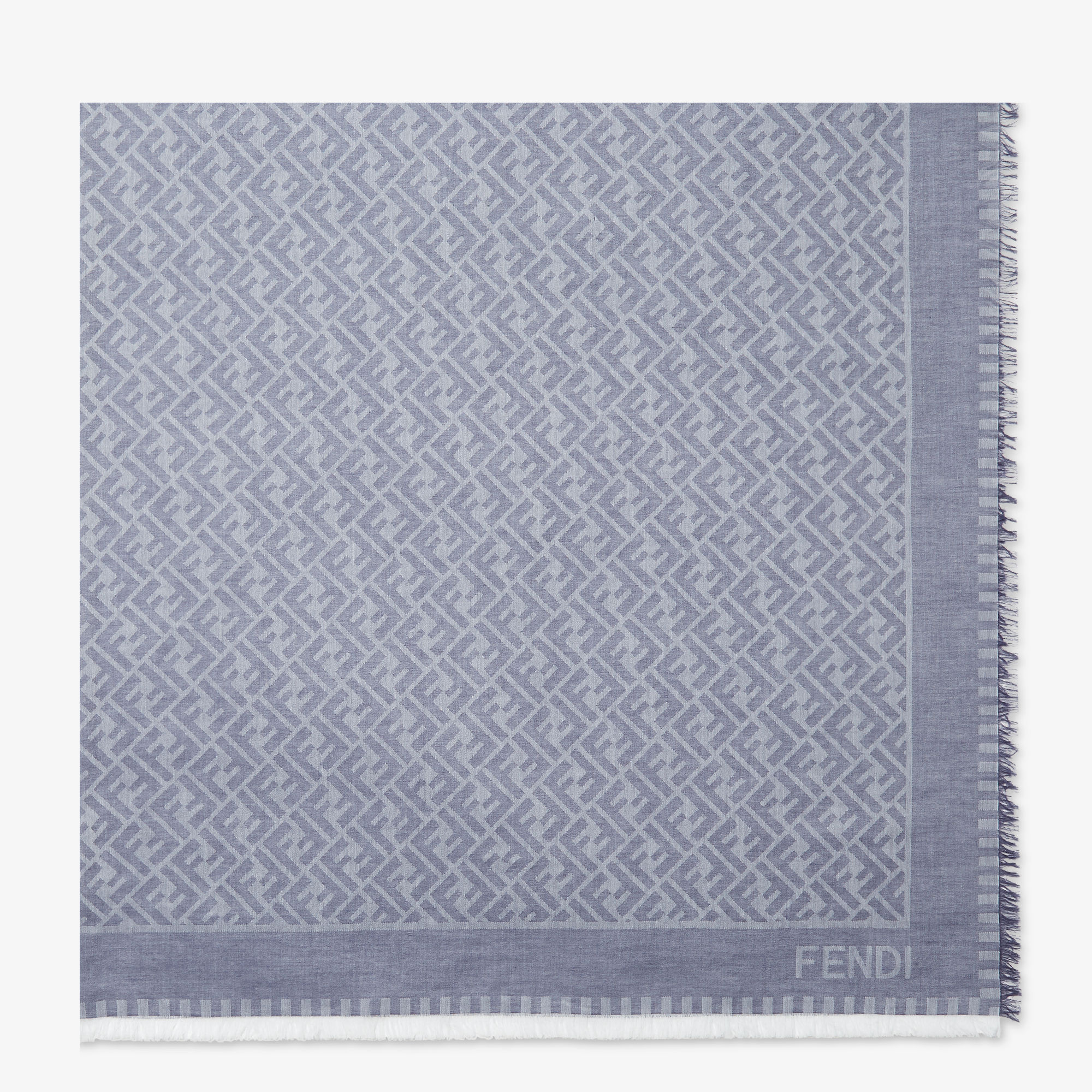 ファッション雑貨・小物その他 FENDI FOULARD (FXT333AV9K) Shawl Cotton Blue | Fendi