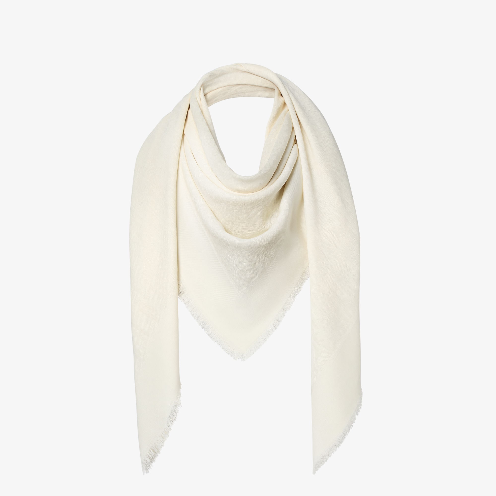 FENDI フェンディ　超美品　FFショール　ホワイト FF披肩 - 白色 | FENDI HK