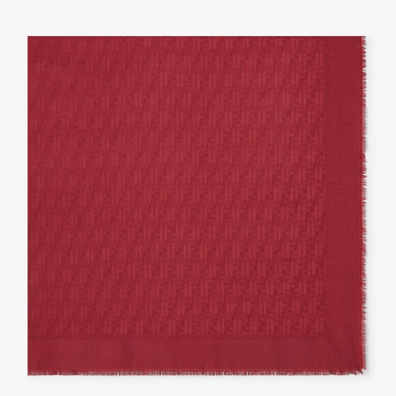 Fendi Large shawl with an FF Zucca jacquard motif
