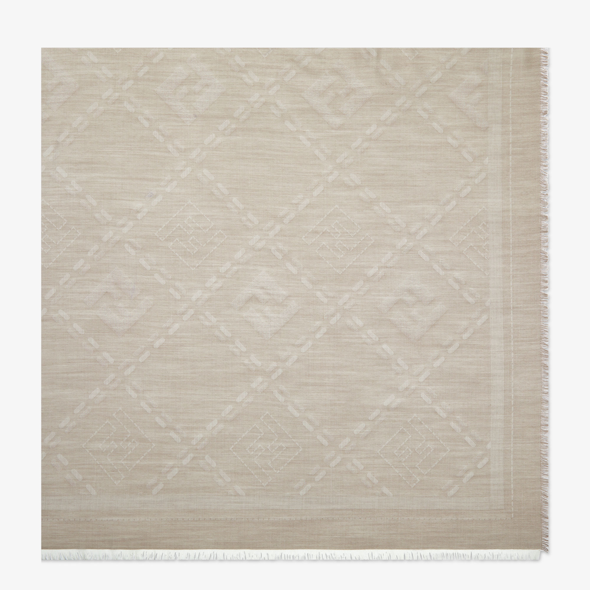 フェンディ ショール ウール・シルク グレー | Fendi