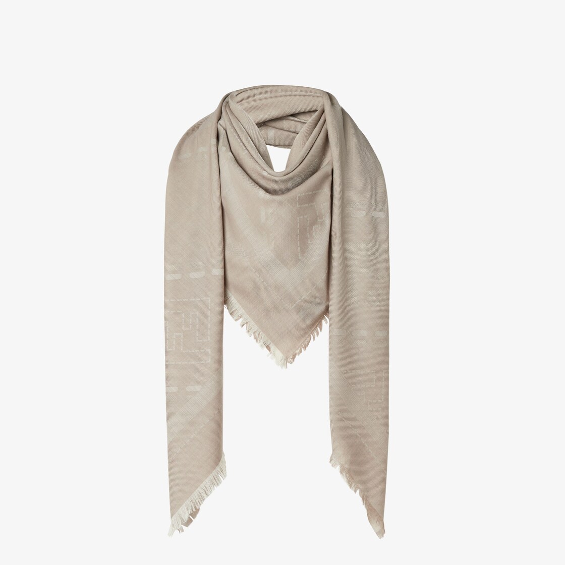 Fendi Shawl Wool and silk Grey - Image 3/3