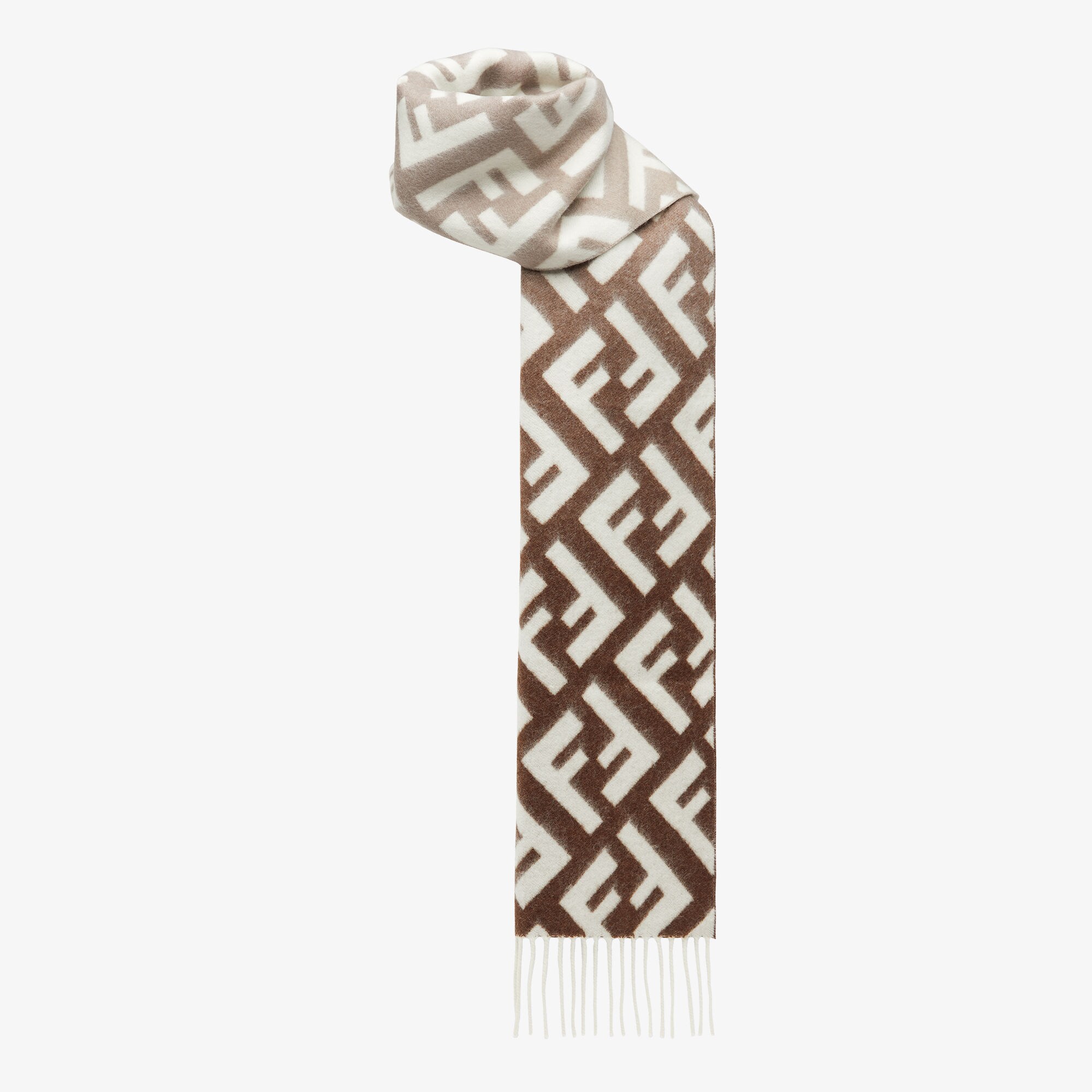 Sciarpa FF Lana Grigio | Fendi