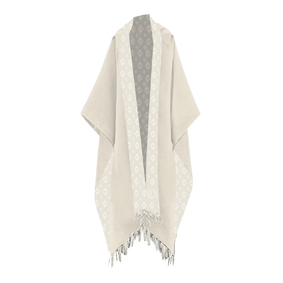 Fendi Poncho In White