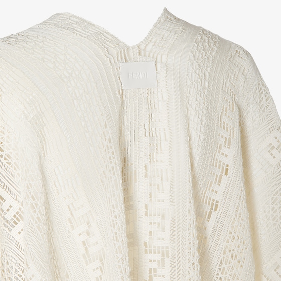 Fendi Large poncho with V neckline | Thumbnail 3