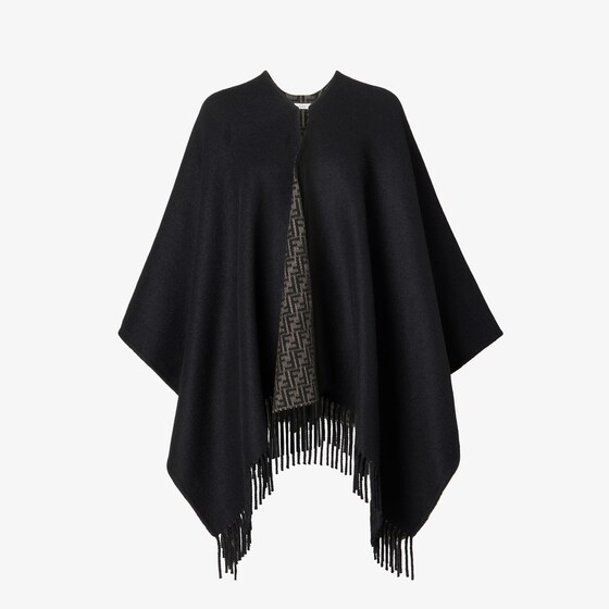 Fendi Poncho In Black