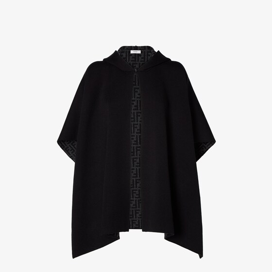 Fendi Poncho In Black