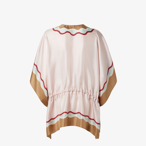 Fendi Short poncho with drawstring waist and ribbons to tie at | Thumbnail 2