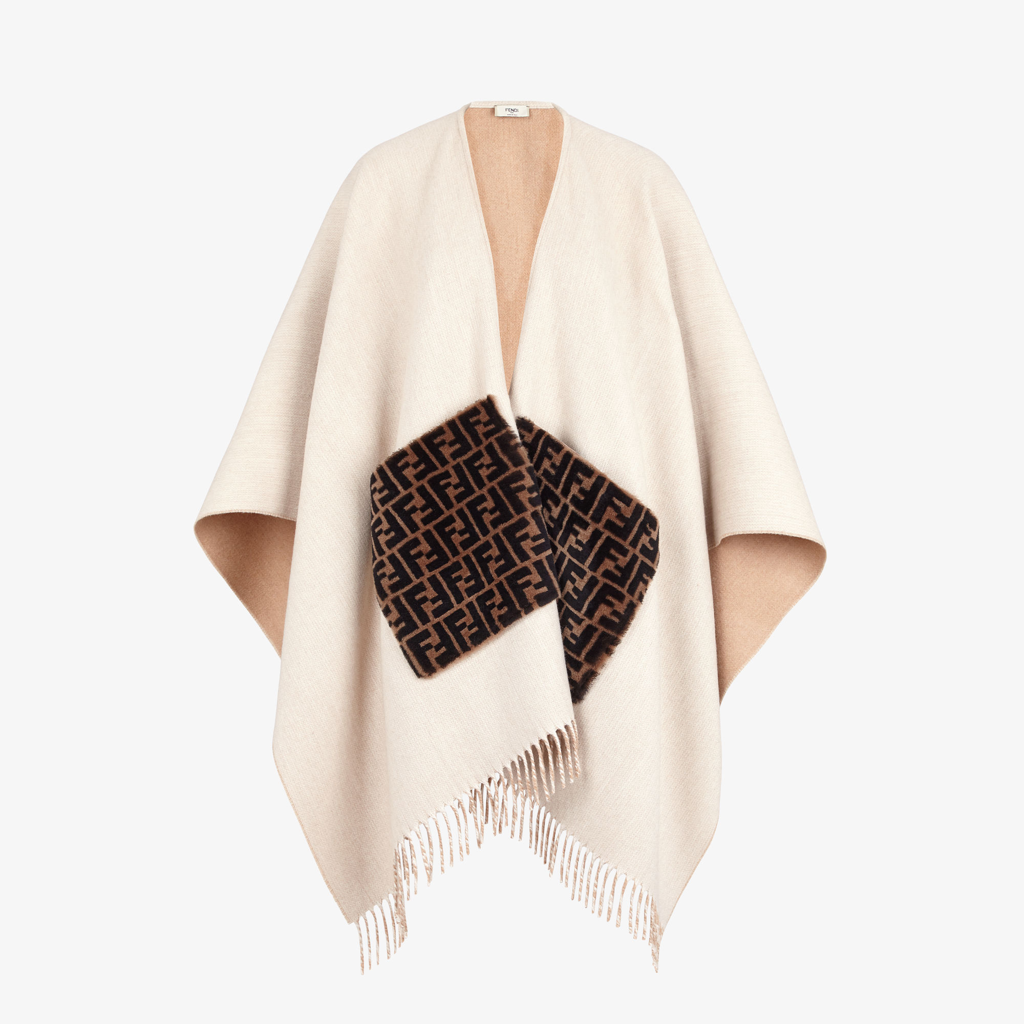 Poncho Wool Beige | Fendi Poncho Wool Beige | Fendi