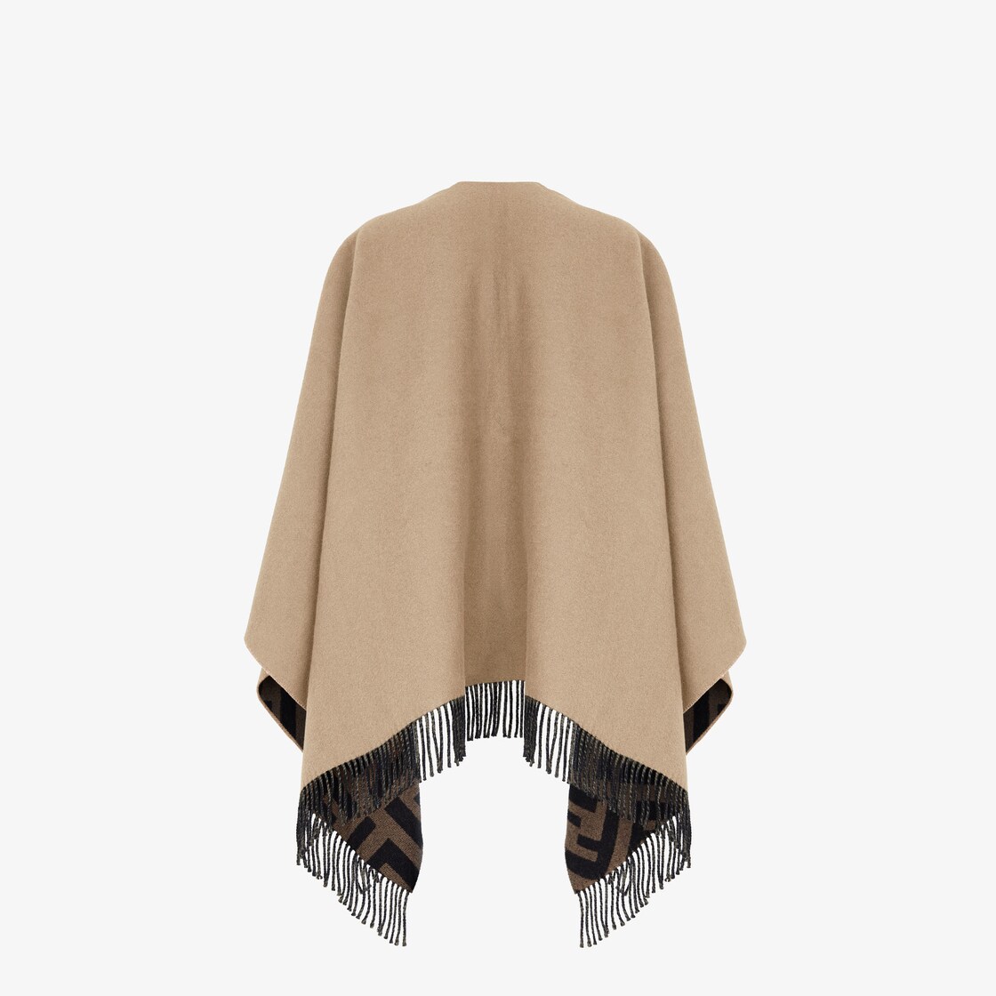 FF Poncho Wool Beige - Image 2/4