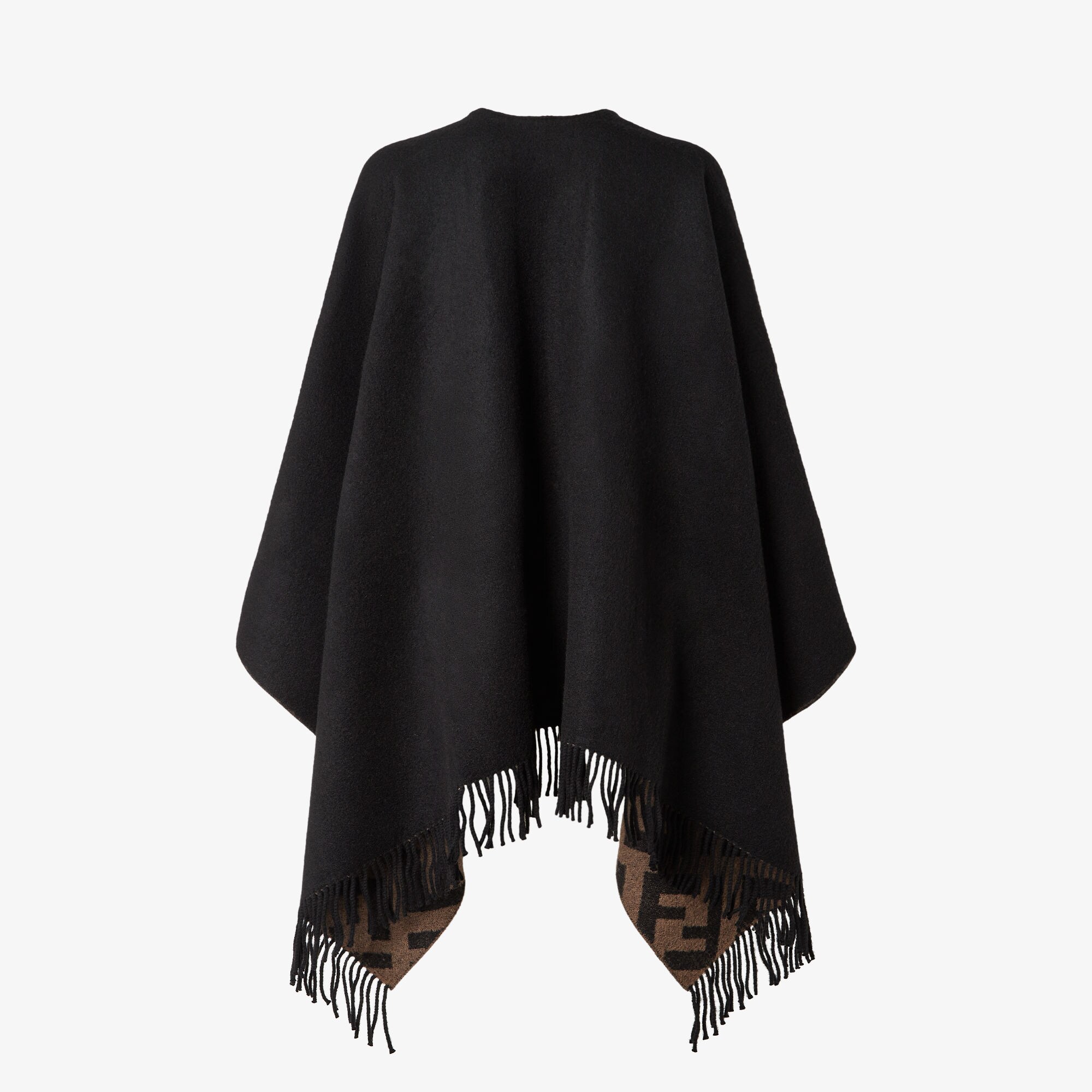 FF Poncho - Multicolour wool and cashmere poncho | Fendi