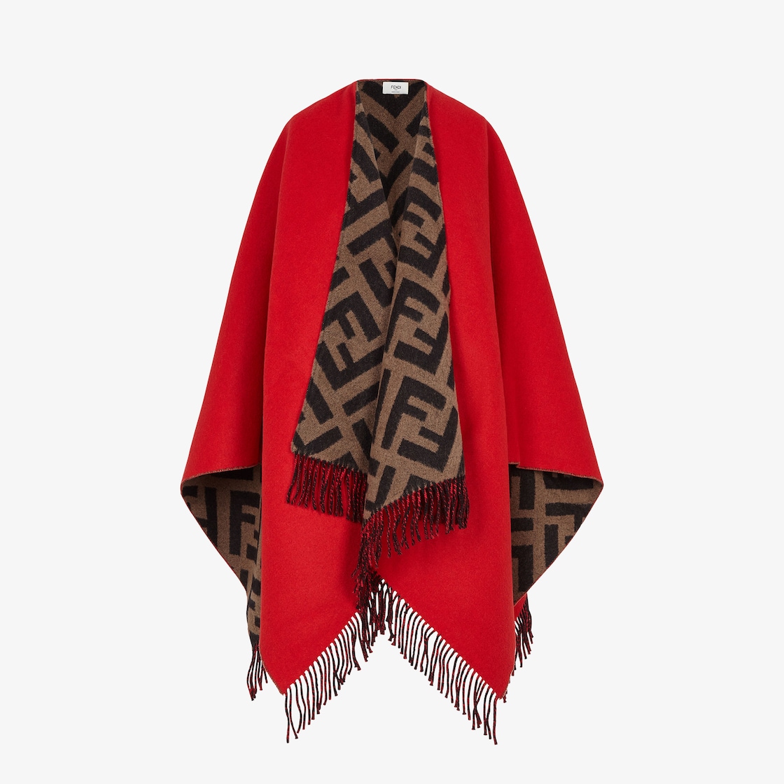 Fendi ff cheap logo poncho