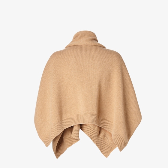 Fendi Short enveloping poncho with scarf detail | Thumbnail 2