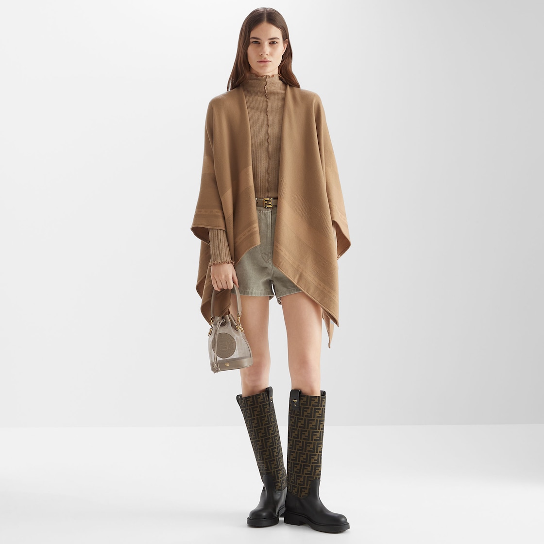 Poncho Wool Brown - Image 5/5