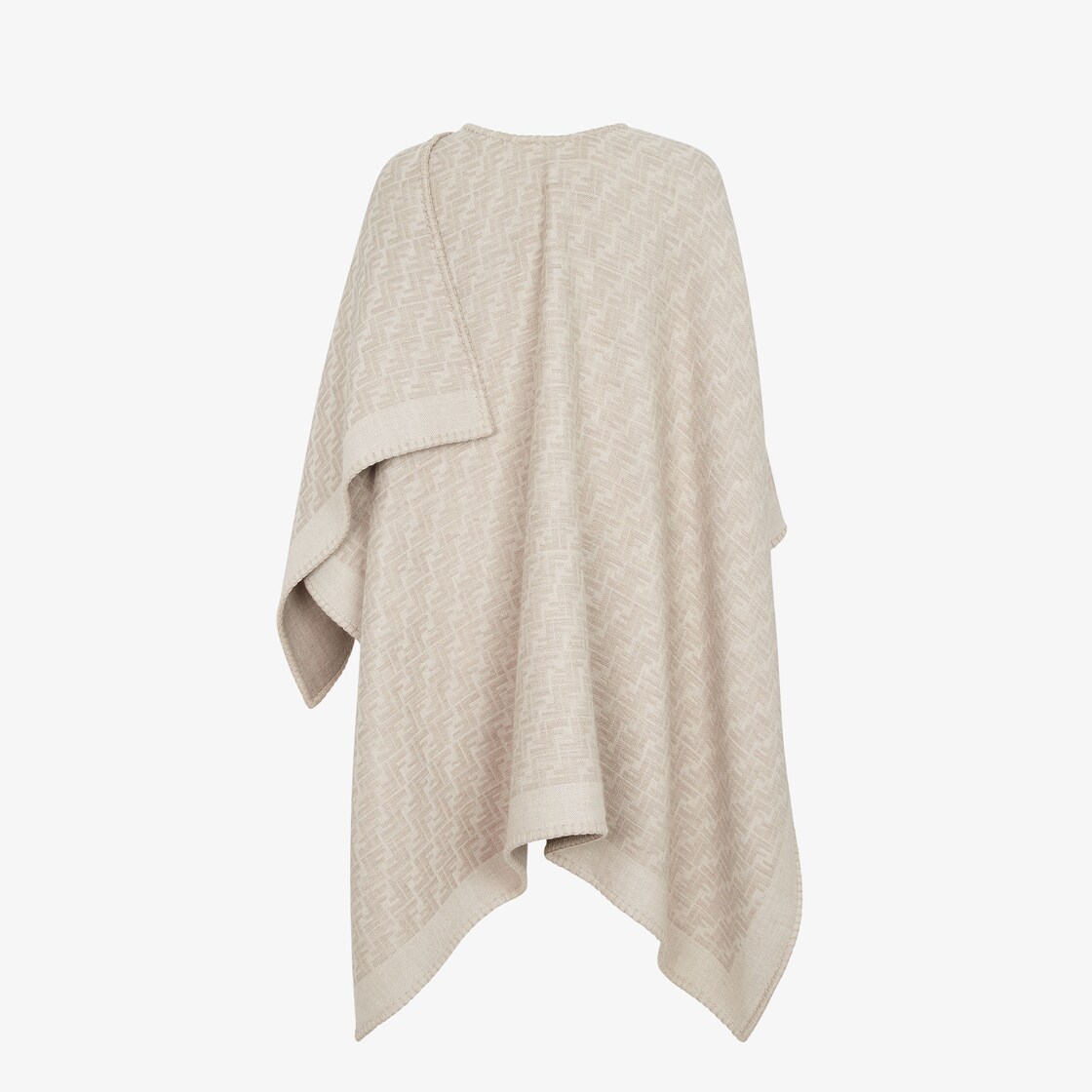 FF Poncho Wool Beige - Image 2/3