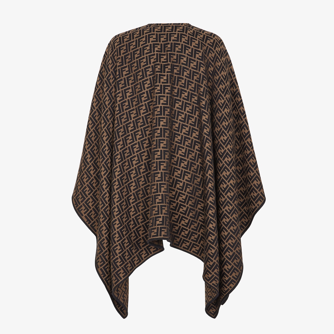 Poncho Wool and silk Brown - Image 2/3