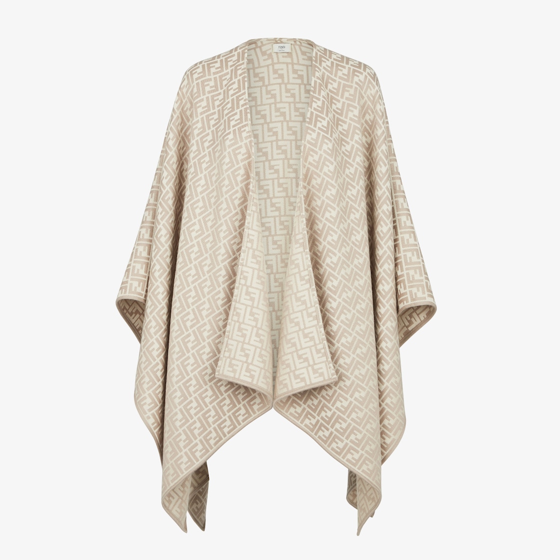 Poncho Wool Beige - Image 1/4