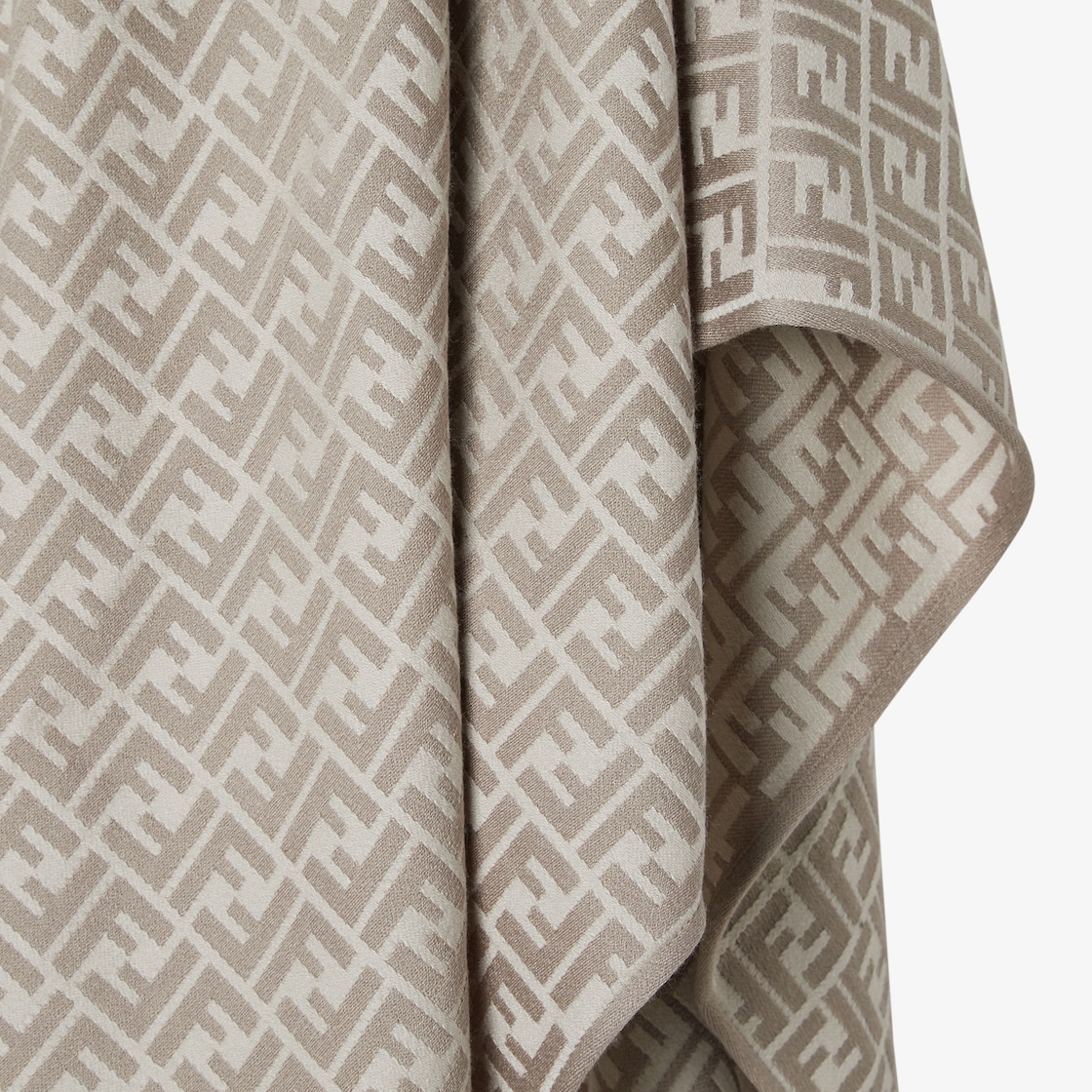 Poncho Wool Beige - Image 3/4