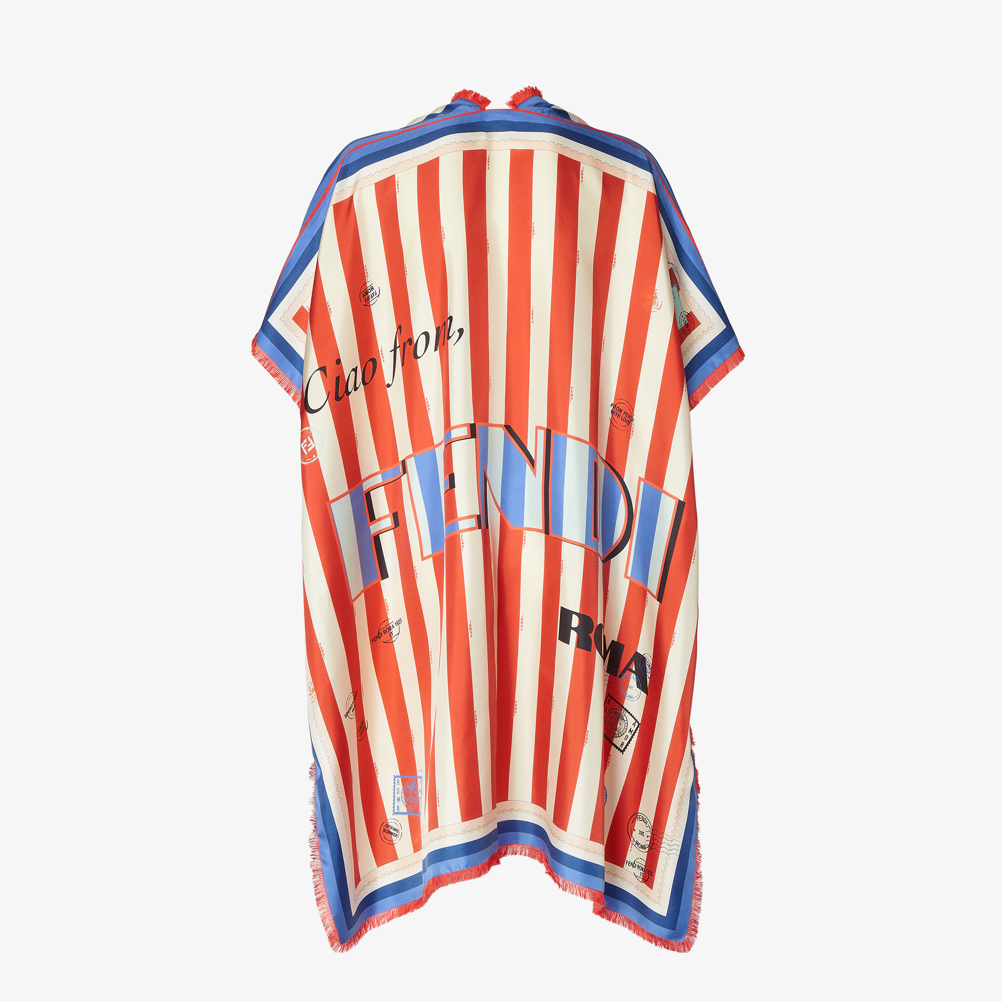 Fendi Wraparound poncho with ribbons to tie at the sides | Thumbnail 2