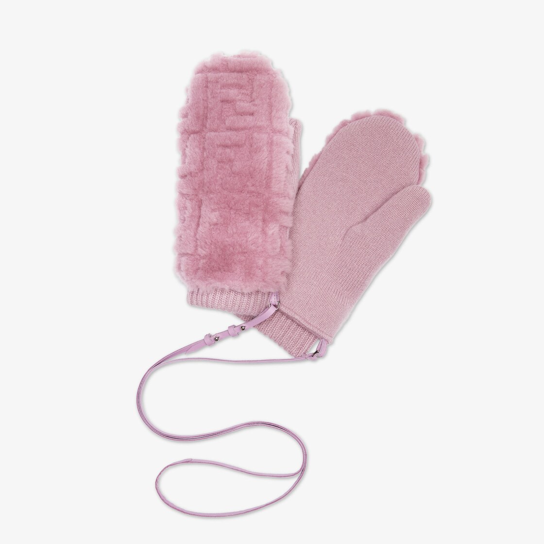 Gloves Fur Pink - Image 1/2