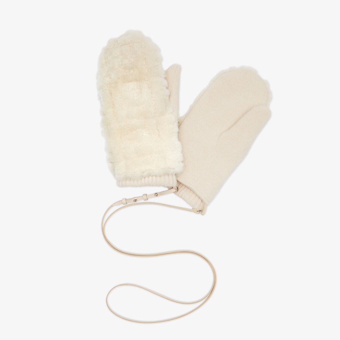 Gloves Fur White - Image 1/3