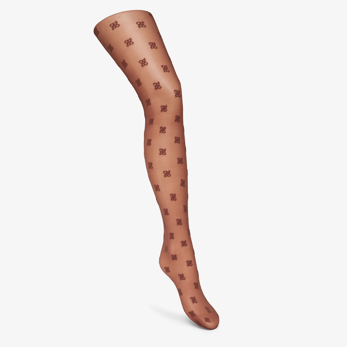 ASOS DESIGN A monogram tights in black