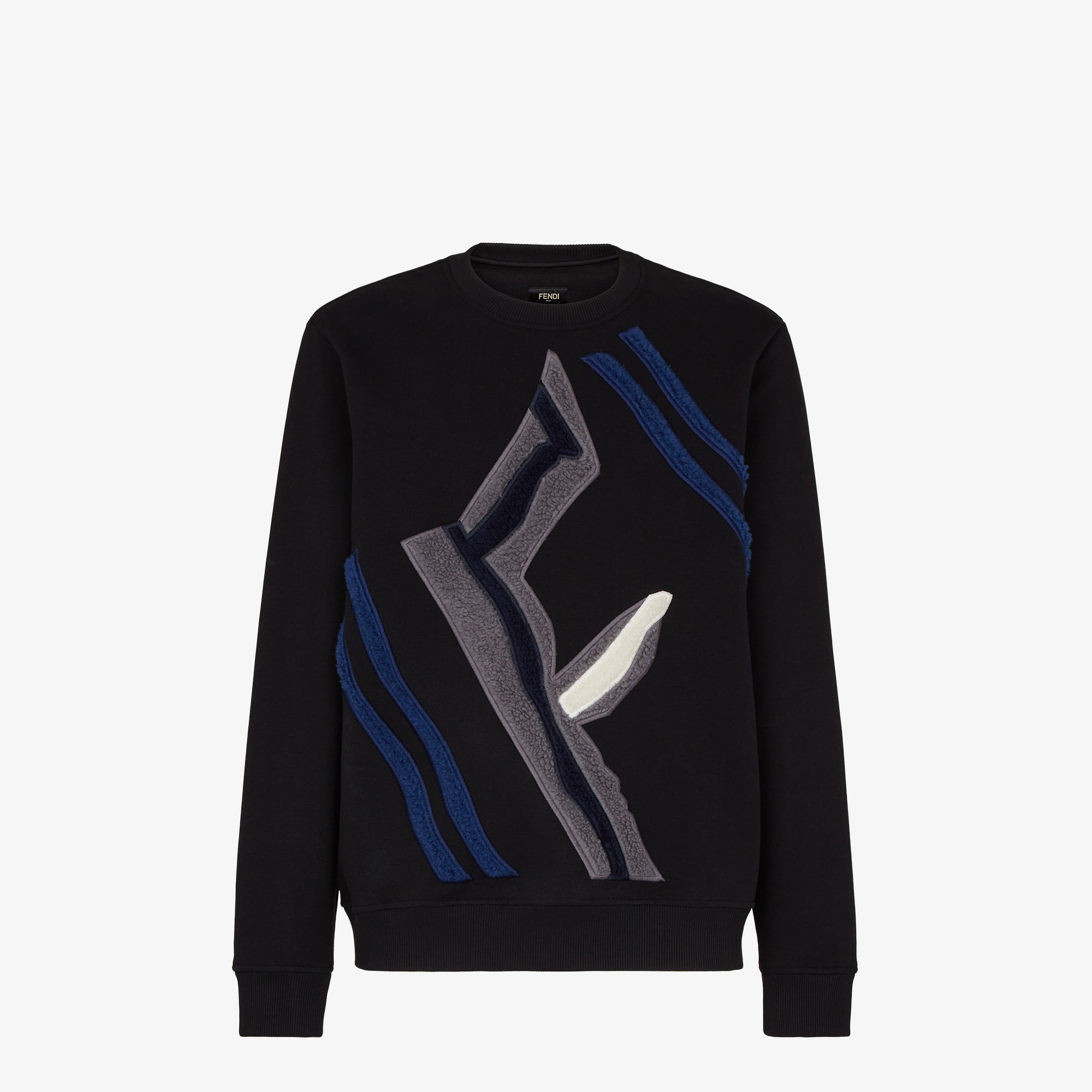 fendi black jersey sweatshirt