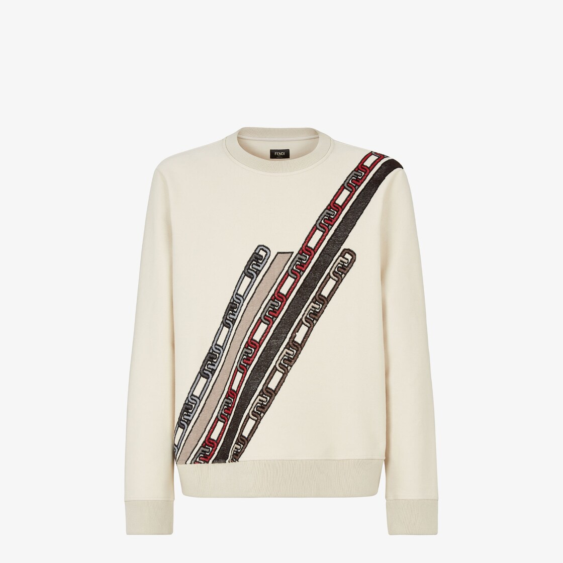 Men's Jacquard Ff Pullover by Fendi