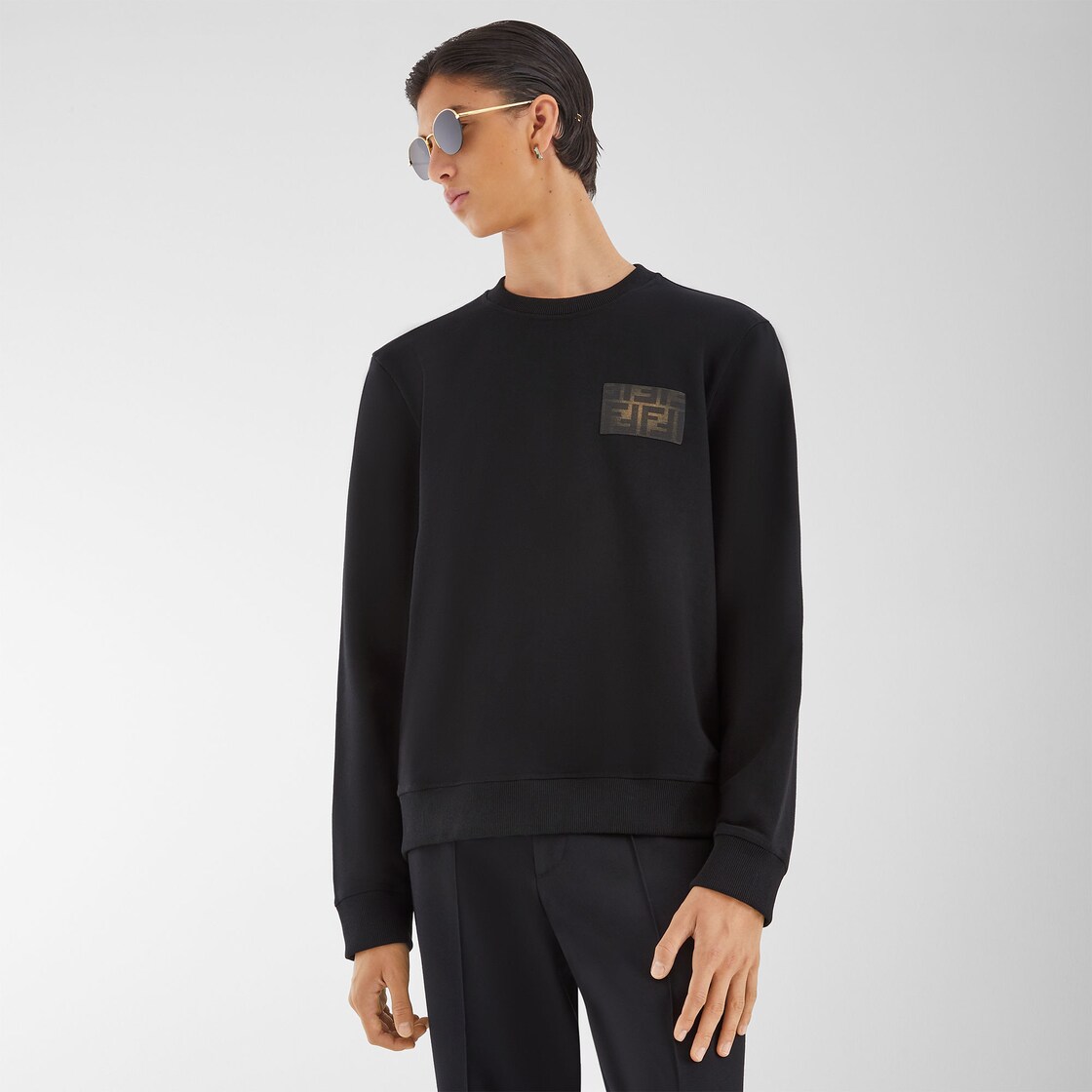 Fendi men's black sweatshirt sale