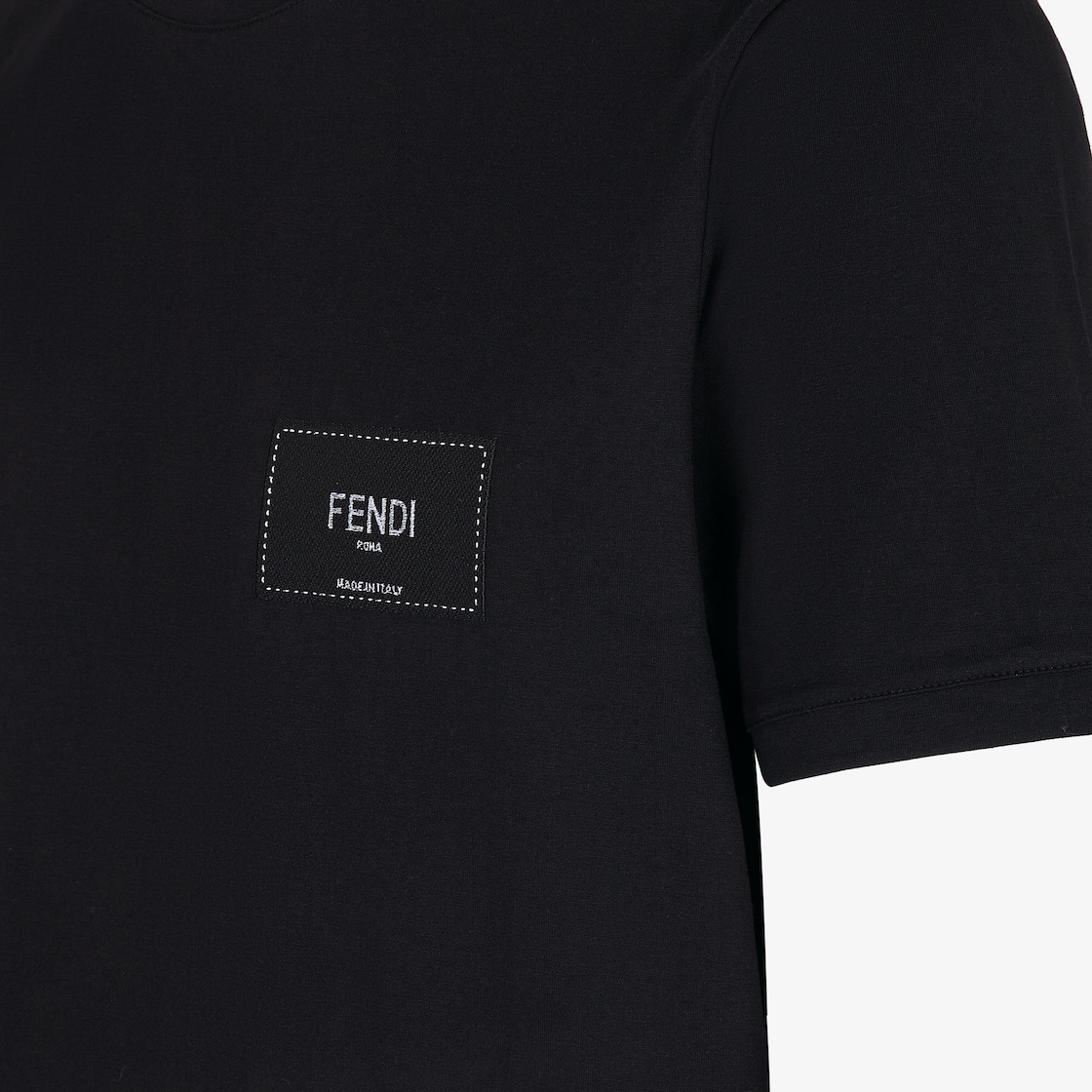 Tシャツ - ブラックジャージー Tシャツ | Fendi