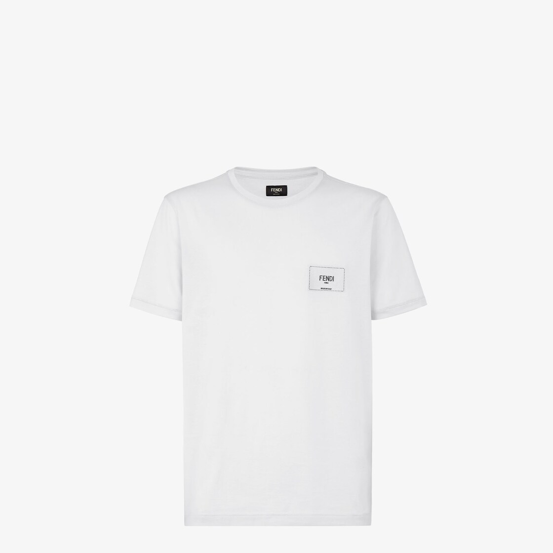 Mens white cheap fendi t shirt