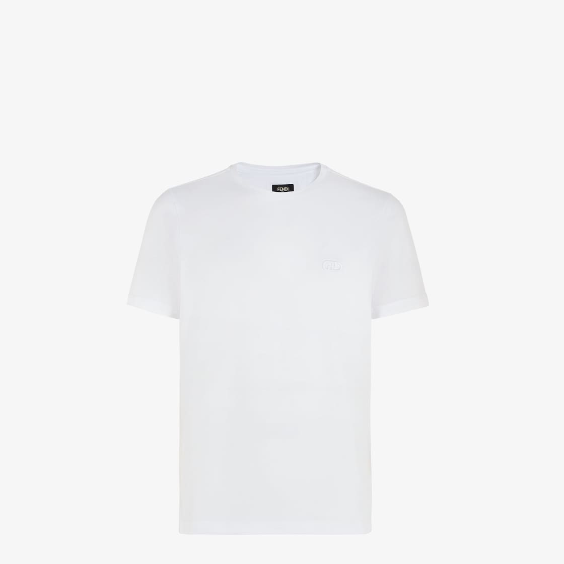 T-Shirt - White jersey T-shirt | Fendi