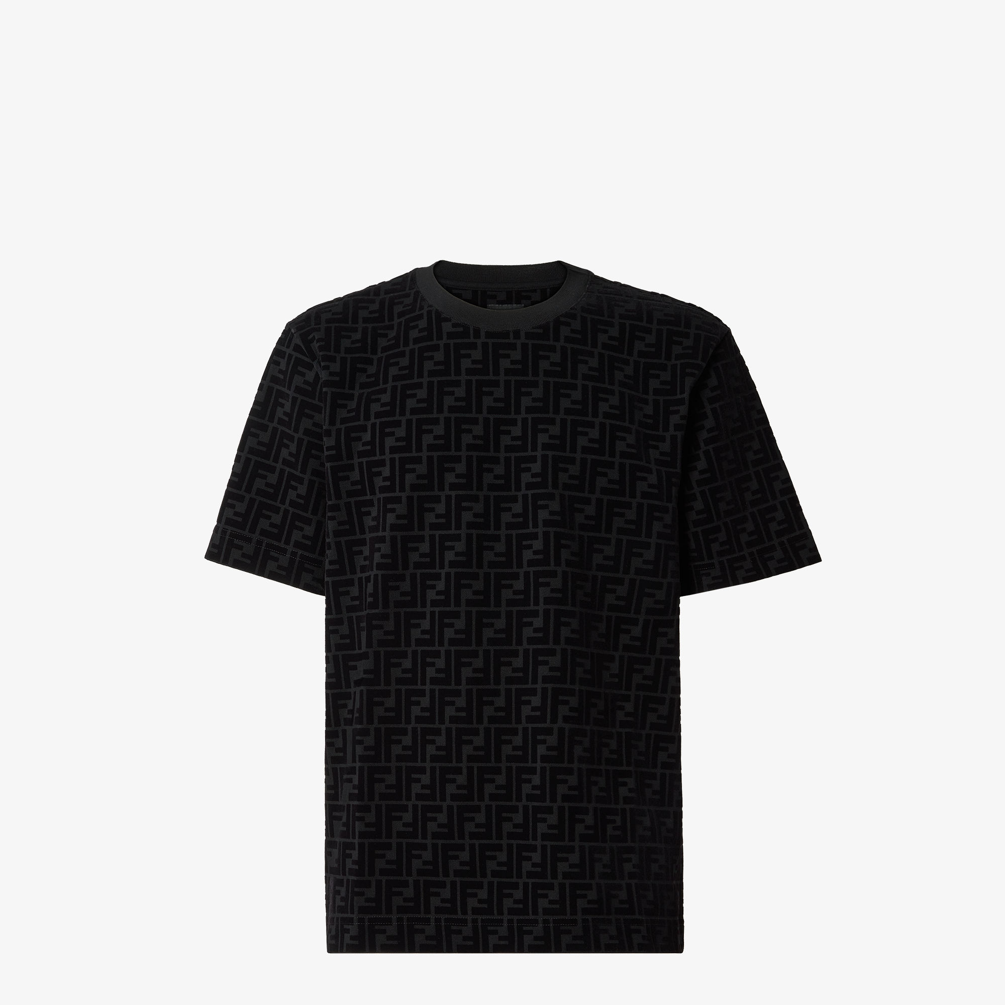 Tシャツ・カットソー FENDI Men T Shirts FZC370AU7S F1RWW GREY T-Shirt Cotton Black | Fendi