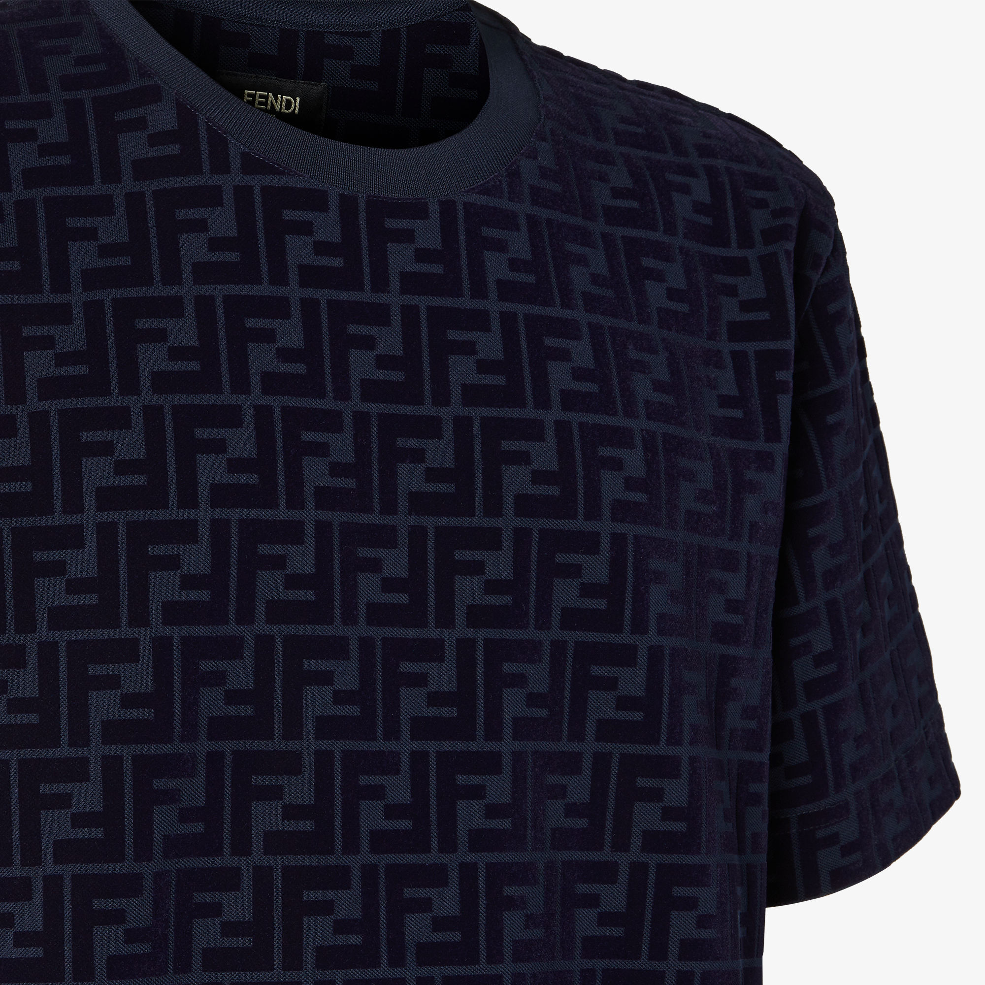 T-Shirt Cotton Blue | Fendi T-Shirt Cotton Blue | Fendi
