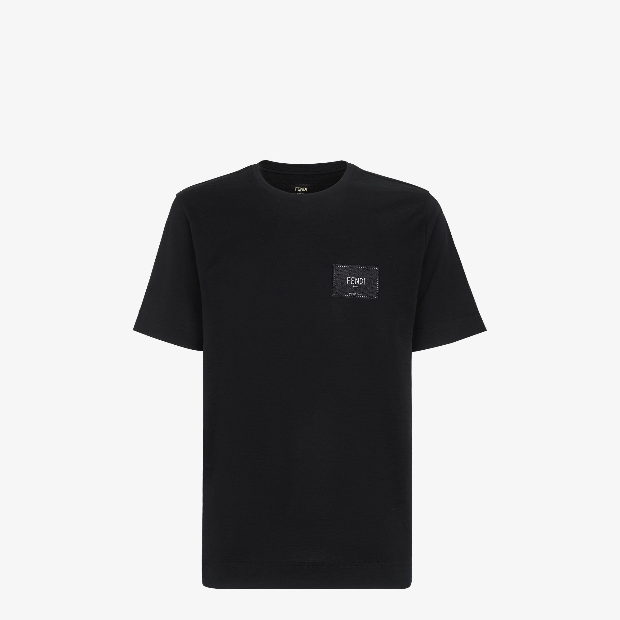 T-Shirt - Black jersey T-shirt | Fendi