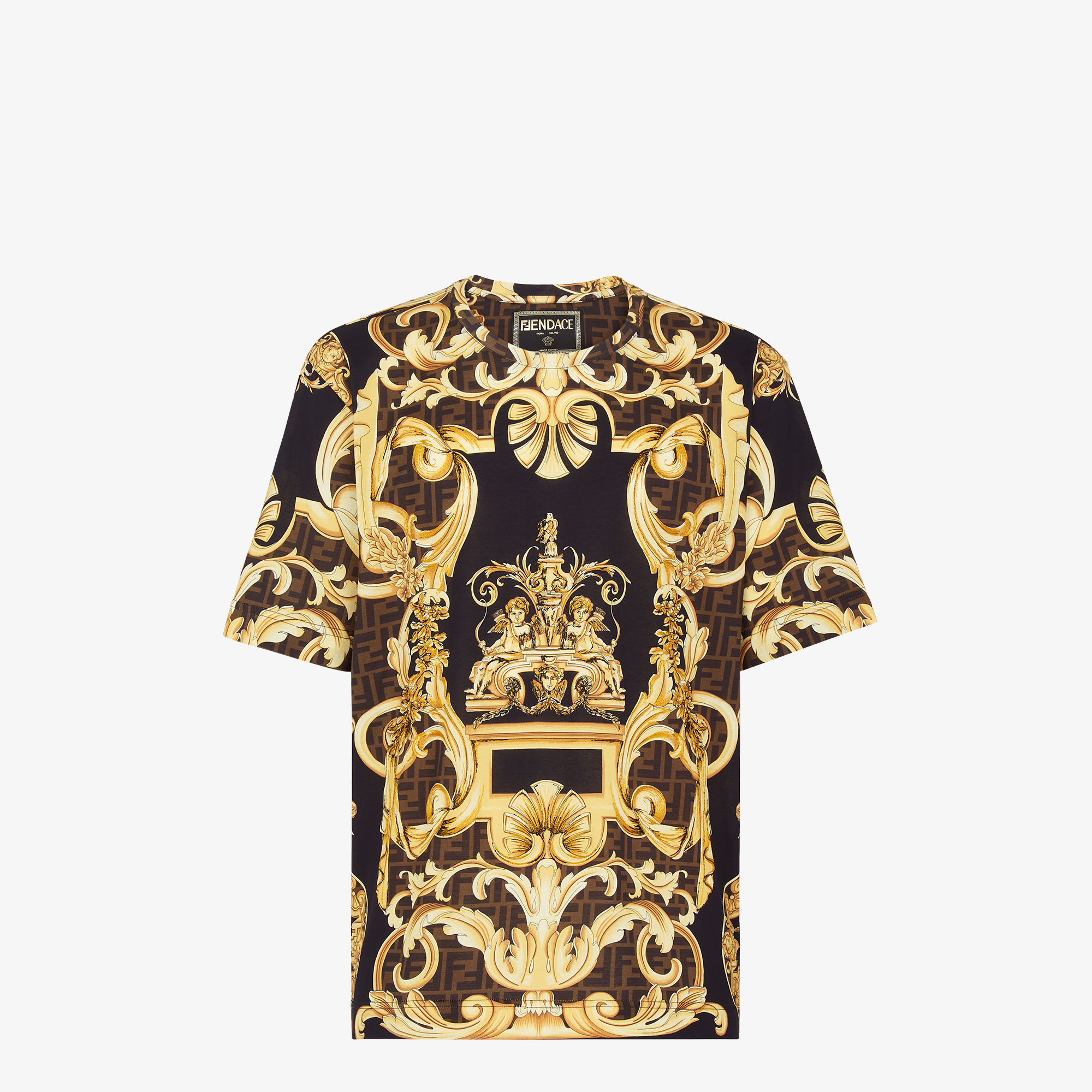 新品未使用FENDI×VERSACE『FENDACE』ロゴT XS-