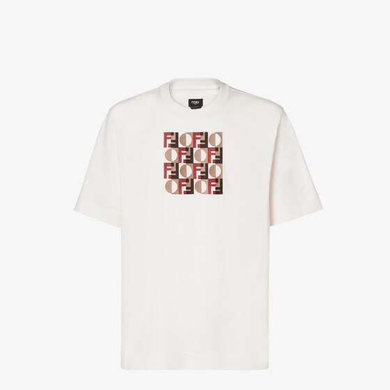 Fendi T-shirt In Gold