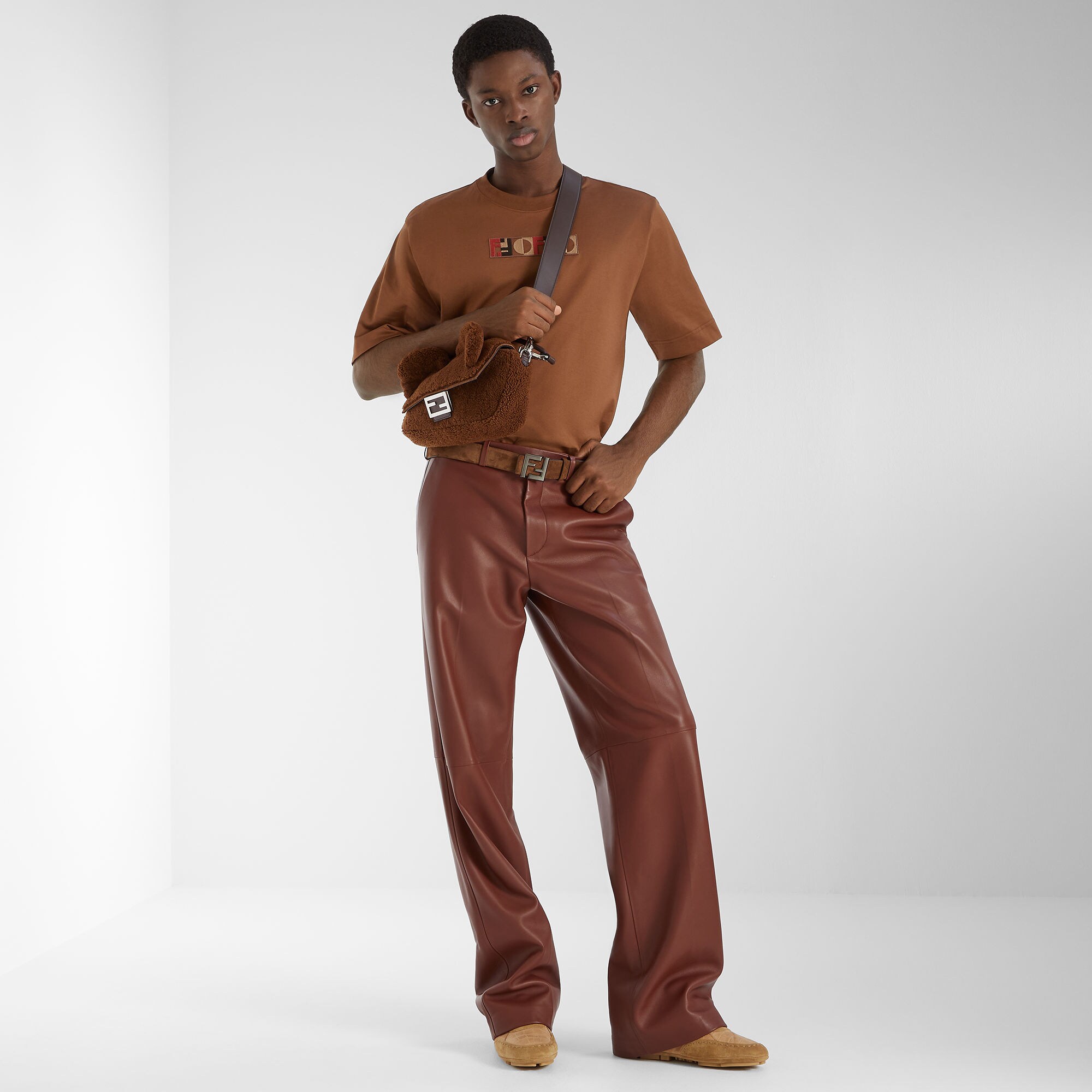 T-Shirt Cotton Brown | Fendi