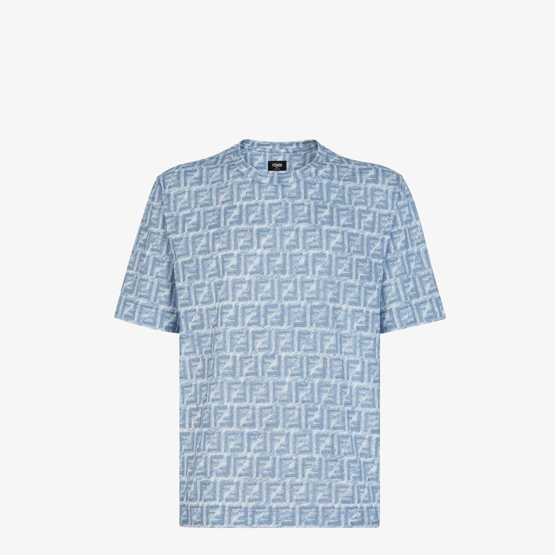 T-Shirt - Blue FF cotton T-shirt | Fendi