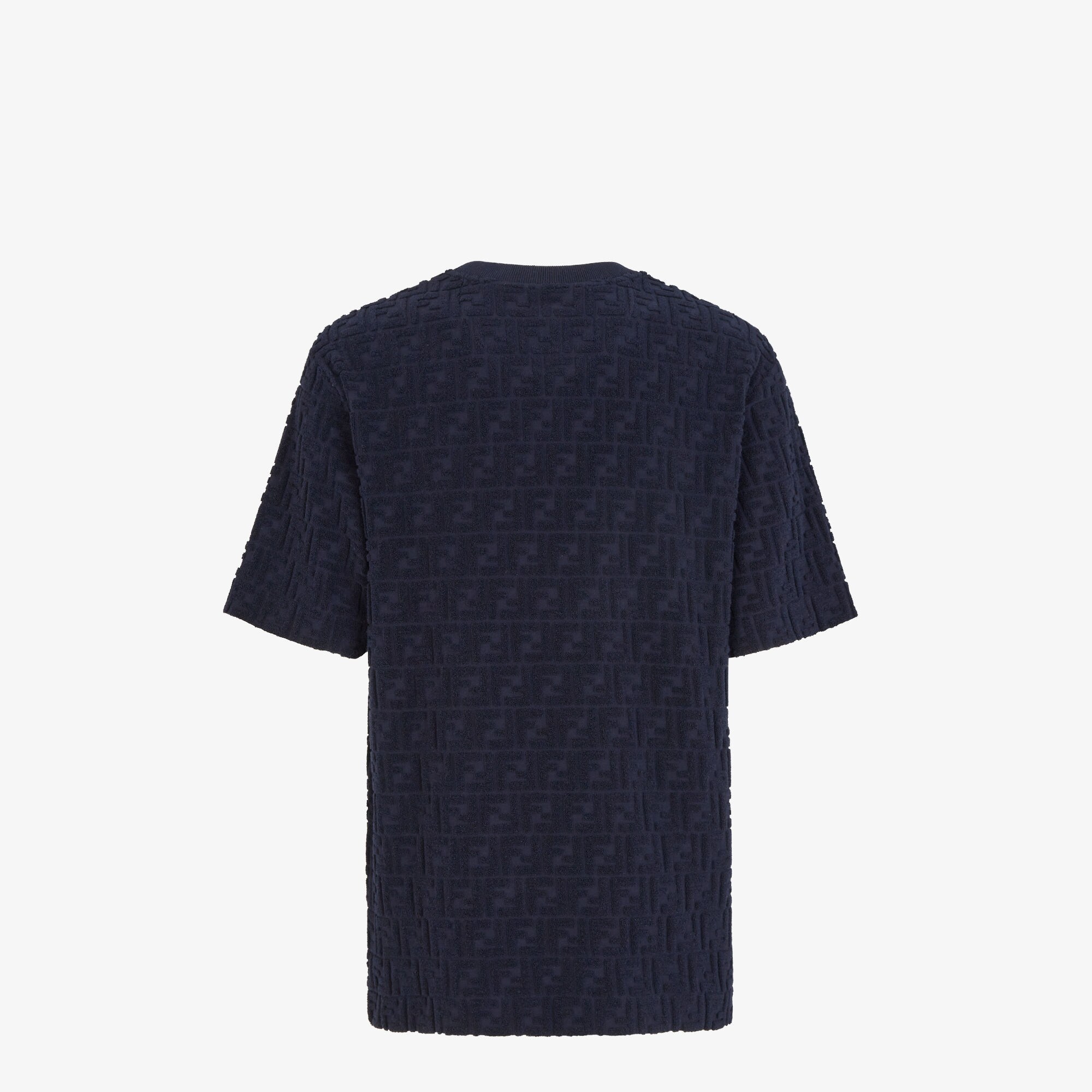 T Shirt Cotton Blue Fendi