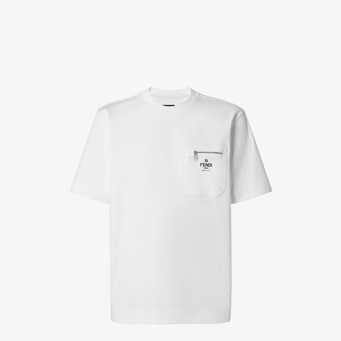 T Shirt White cotton T shirt Fendi